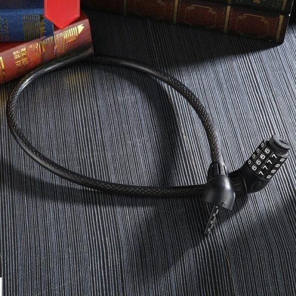 High-Security 4-Digit Resettable Bike Lock | Heavy-Duty Anti-Theft Cable for Bikes, Motorcycles & Scooters - Image 4