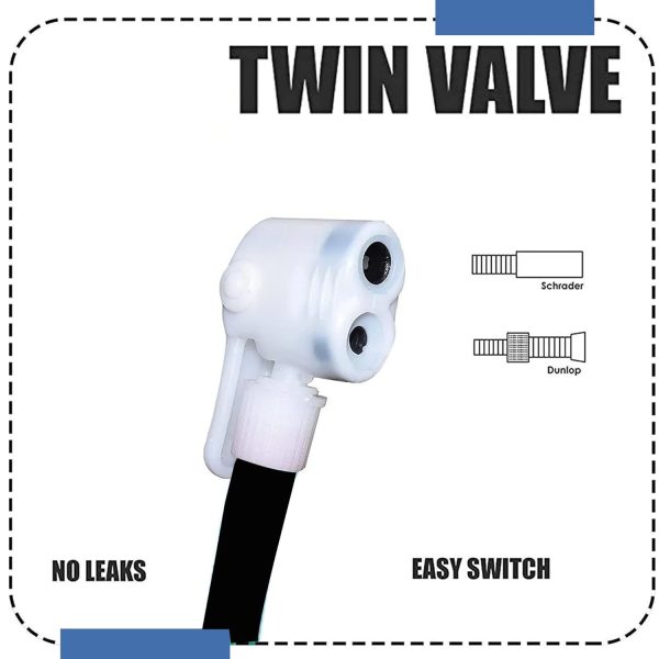 Foot Operated Lightweight Cycle Air Pump for Quick Tire Inflation