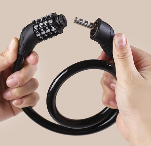 High-Security 4-Digit Resettable Bike Lock | Heavy-Duty Anti-Theft Cable for Bikes, Motorcycles & Scooters - Image 6