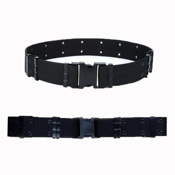 Military-Grade Tactical Nylon Pistol Belt – ALICE System, USMC GI-Style Combat Utility Belt (Black) - Image 8