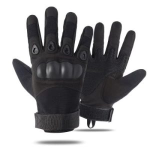Airsoft gloves with full finger protection and military-grade build
