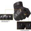 All-weather full finger tactical gloves with grip control and knuckle armor