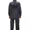 Bike rain suit with adjustable top and bottom design