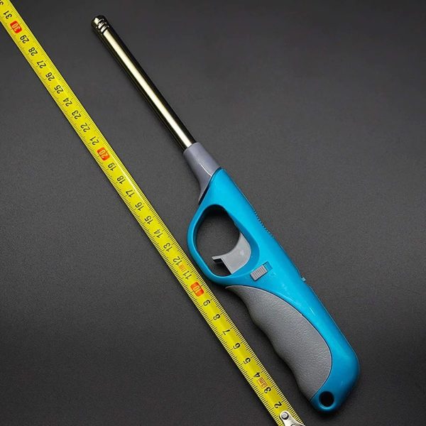 Premium Refillable Gas Lighter with Refillar, Ideal for Candle, Diya & Cooking (Multicolor) - Image 3