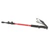 Telescopic outdoor walking stick displayed next to backpack