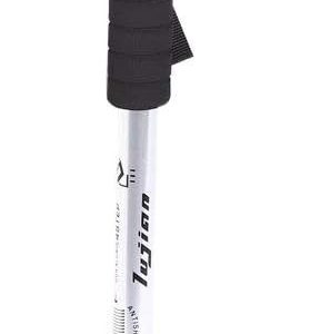 Compact LED walking stick folded for easy storage and travel convenience