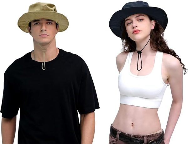 Adjustable Sun Hat – UPF 50+ Protection for Hiking and Travel Navy Blue - Image 5