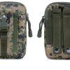 Military MOLLE pouch with heavy-duty zipper pulls