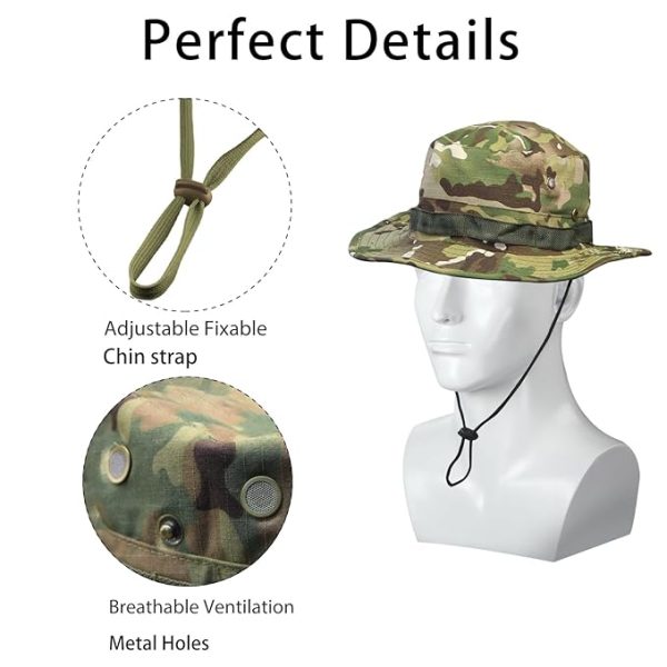 Unisex Sun Hat – Lightweight & Foldable with UV Protection light camo - Image 4