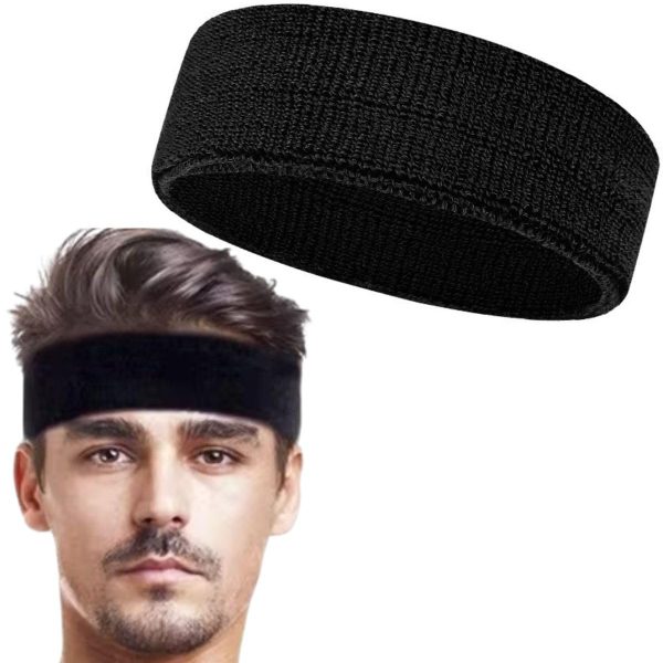Sports headbands for men and women on display