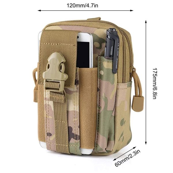 Tactical pouch for phone, keys, and wallet