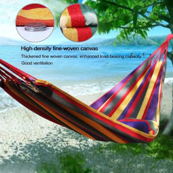Compact hammock folded inside travel bag