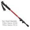 Hiking pole with secure wrist strap and firm handle grip