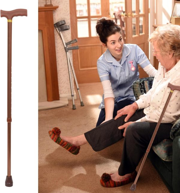 Stylish baston for old age walking assistance