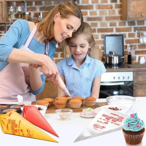 100PCS Disposable Piping Bags – Heavy-Duty Icing & Cream Squeeze Bags for Cake, Pastry, Fondant & Dessert Decorating - Image 2