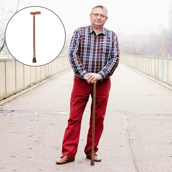 Non-slip base cane for elderly safety
