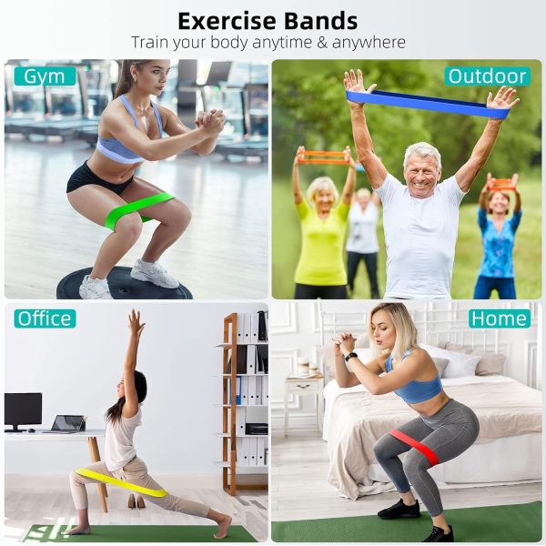 Mini loop resistance bands for hip and glute workouts