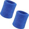 High-performance black sports wristbands, moisture-absorbing for sweat control during exercise