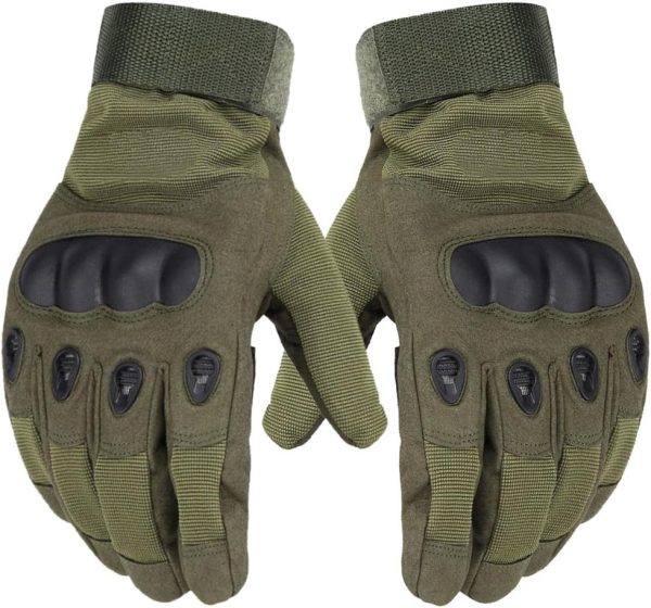 Rugged full finger gloves for combat, paintball, and hiking adventures