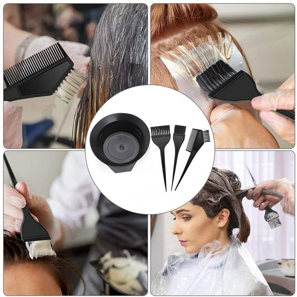 4 Pcs Hair Dye Brush Set – Professional Hair Coloring Kit for Salon & Home Use