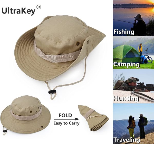 Foldable Sun Hat – UPF 50+ Protection for Summer Adventures beige - Image 2