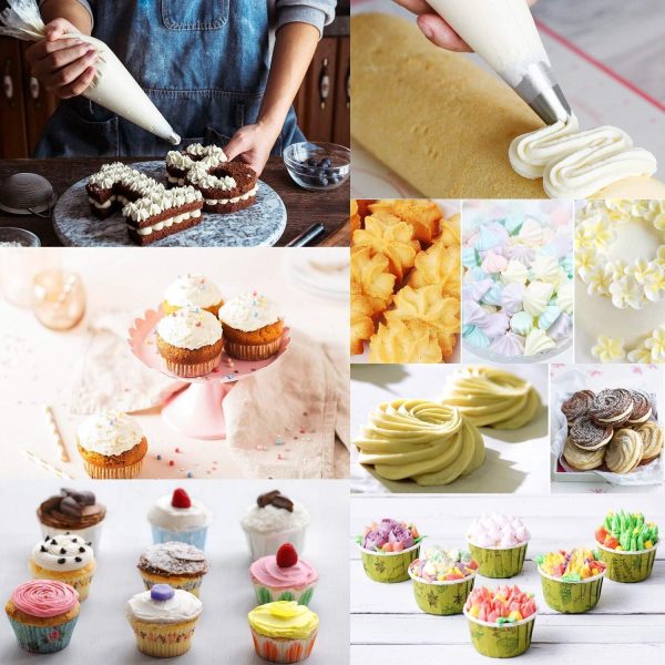 100PCS Disposable Piping Bags – Heavy-Duty Icing & Cream Squeeze Bags for Cake, Pastry, Fondant & Dessert Decorating - Image 4