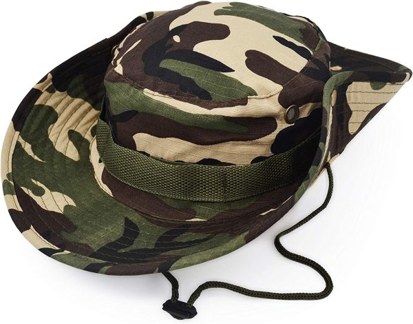 Sun Hats for Men Women Bucket Hat UPF 50+ Boonie Hat Foldable UV Protection Hiking Beach Fishing Summer Safari jungle Camo - Image 4