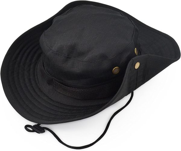 Travel-Ready Bucket Hat – UPF 50+ UV Protection for Outdoors Black - Image 2