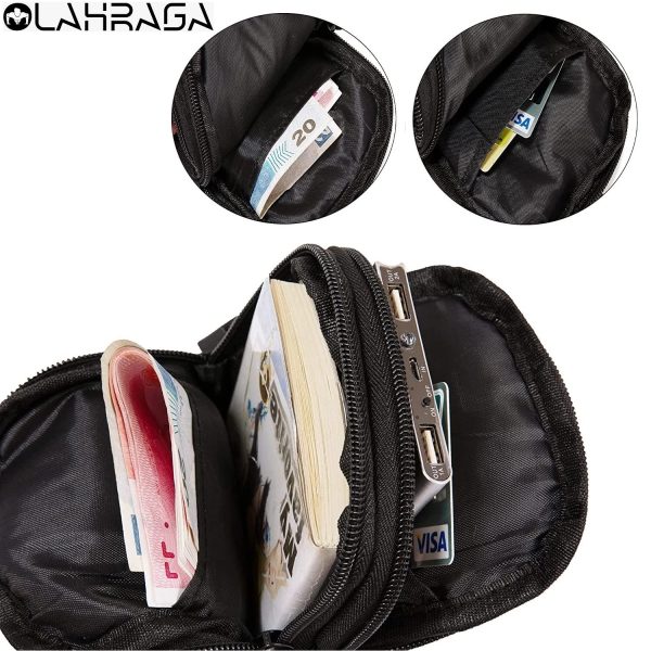 Dual zipper compartments on MOLLE pouch