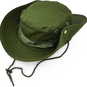 Outdoor Boonie Hat – UV Protection for Hiking & Fishing Green