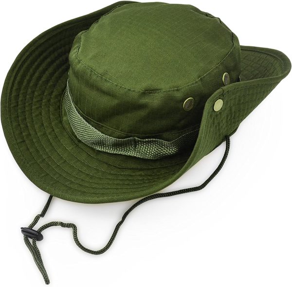 Outdoor Boonie Hat – UV Protection for Hiking & Fishing Green