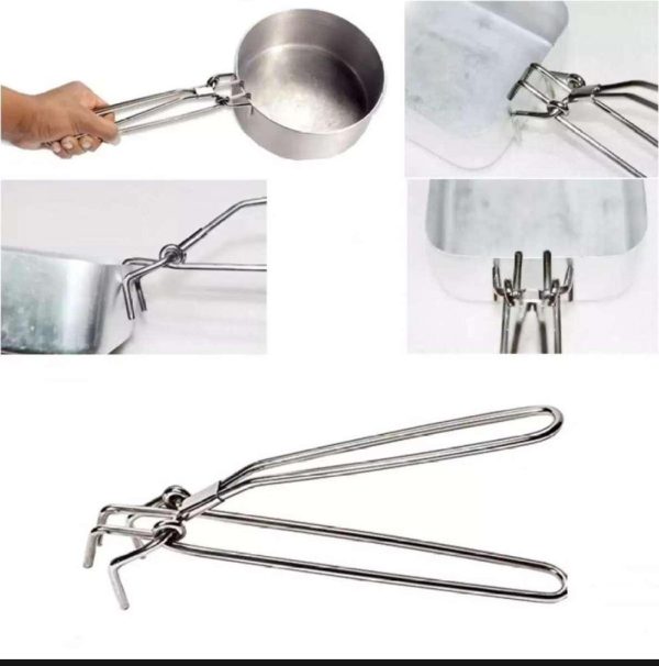 Dual-Tone Silver & Gold Pot Holder – Stylish & Functional Kitchen Accessory