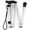 Black walking cane with anti-slip handle