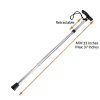 Heavy-duty collapsible cane for elderly support