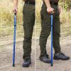 Senior-friendly walking stick displayed in hand