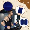 Two-piece black wristband set made of elastic cotton, ideal for sports like basketball and tennis