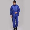 Weatherproof rubber-coated rainwear for cycling and outdoor work