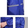 Thick rubber rain suit for rainy weather and road safety