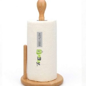 Tabletop Wooden Tissue Roll Stand – Perfect for Dining & Kitchen Use
