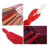 "Compact camping hammock with straps and carry bag"