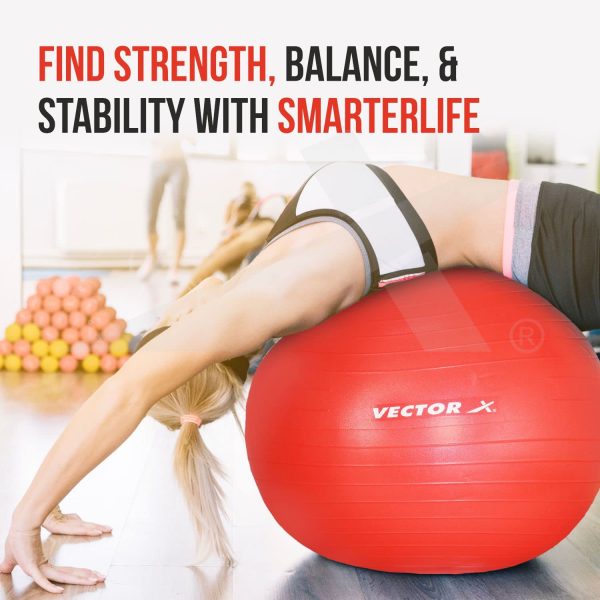 Pro Gym Ball 85cm – Extra-Large Anti-Burst Exercise Ball for Core Strength, Balance & Home Workouts (Random Color) - Image 5