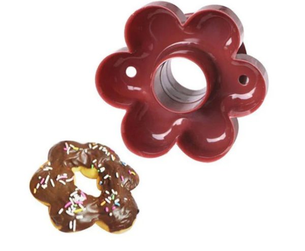 Plastic Flower-Shaped Donut Cutter – Durable DIY Mold for Perfect Floral Donuts