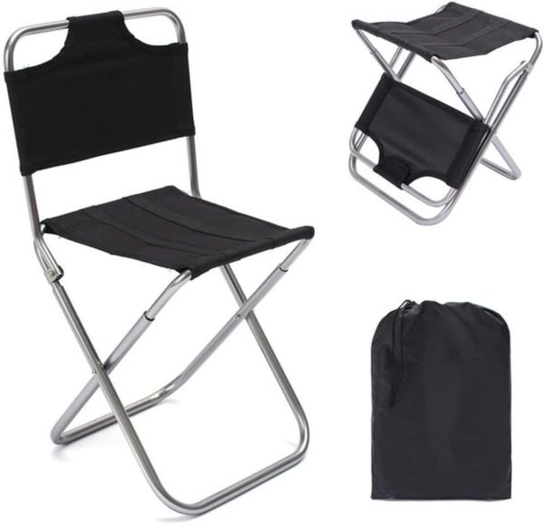 Portable Ultra-Light Folding Camp Chair for Adults – Ideal for Camping, Fishing, Barbecue, Beach, Hiking, and Picnic