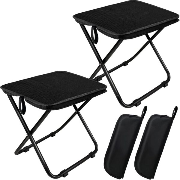 collapsible stool, portable chair, lightweight adult stool, camping seat, hiking stool, outdoor event chair, folding stool - Image 7