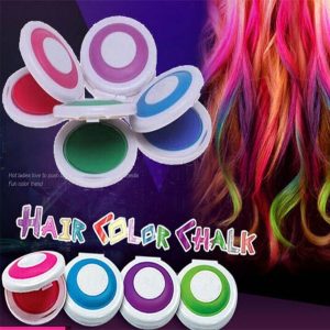 4-Color Temporary Hair Dye Chalk – Washable, Instant Color for Girls, Boys & Women – Fun & Easy Gift Set