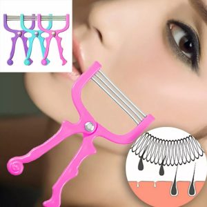 Spring Facial Hair Remover – Painless Face Epilator Shaver for Women & Men | Random Color