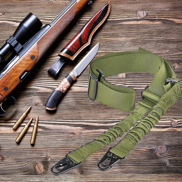 Premium 2-Point Tactical Rifle Sling with Quick Length Adjuster & Heavy-Duty Metal Hooks – Ideal for Airsoft, Shotguns & Hunting Rifles - Image 5