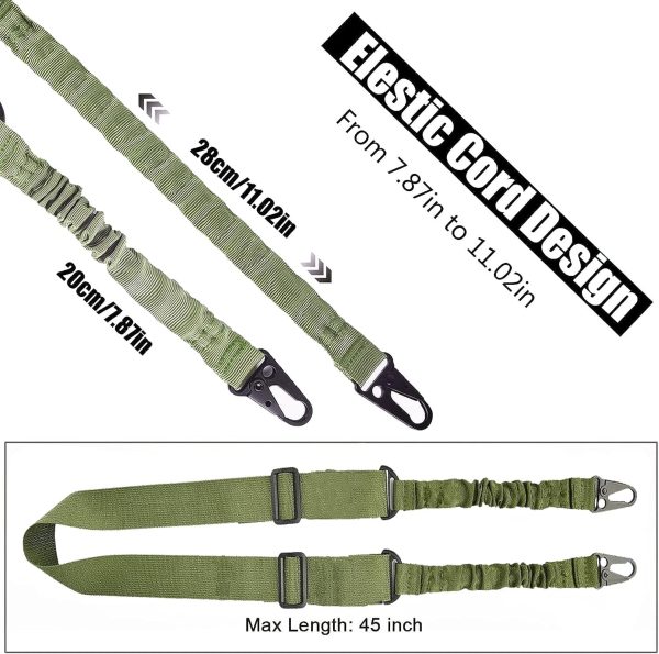 Premium 2-Point Tactical Rifle Sling with Quick Length Adjuster & Heavy-Duty Metal Hooks – Ideal for Airsoft, Shotguns & Hunting Rifles - Image 4