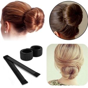 Magic Donut Hair Bun Maker – DIY Foam Styling Disk for Perfect French Twist & Curler Buns
