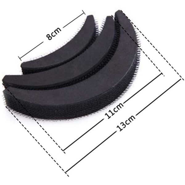 3Pcs Hair Base Sponge Set – Volume Increase Puff & Bun Maker, Invisible Clip Comb, Foam Styling Accessories - Image 5